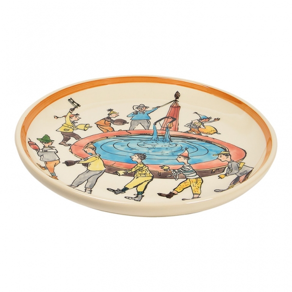 Teller Carigiet Tanz am Brunnen 21 cm | BOX